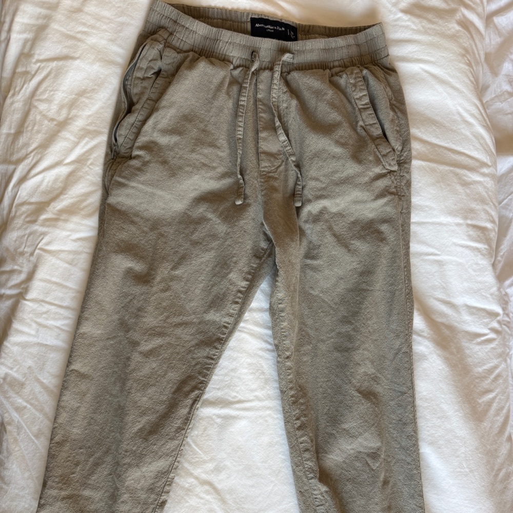 Abercrombie & Fitch Men's Tan Joggers